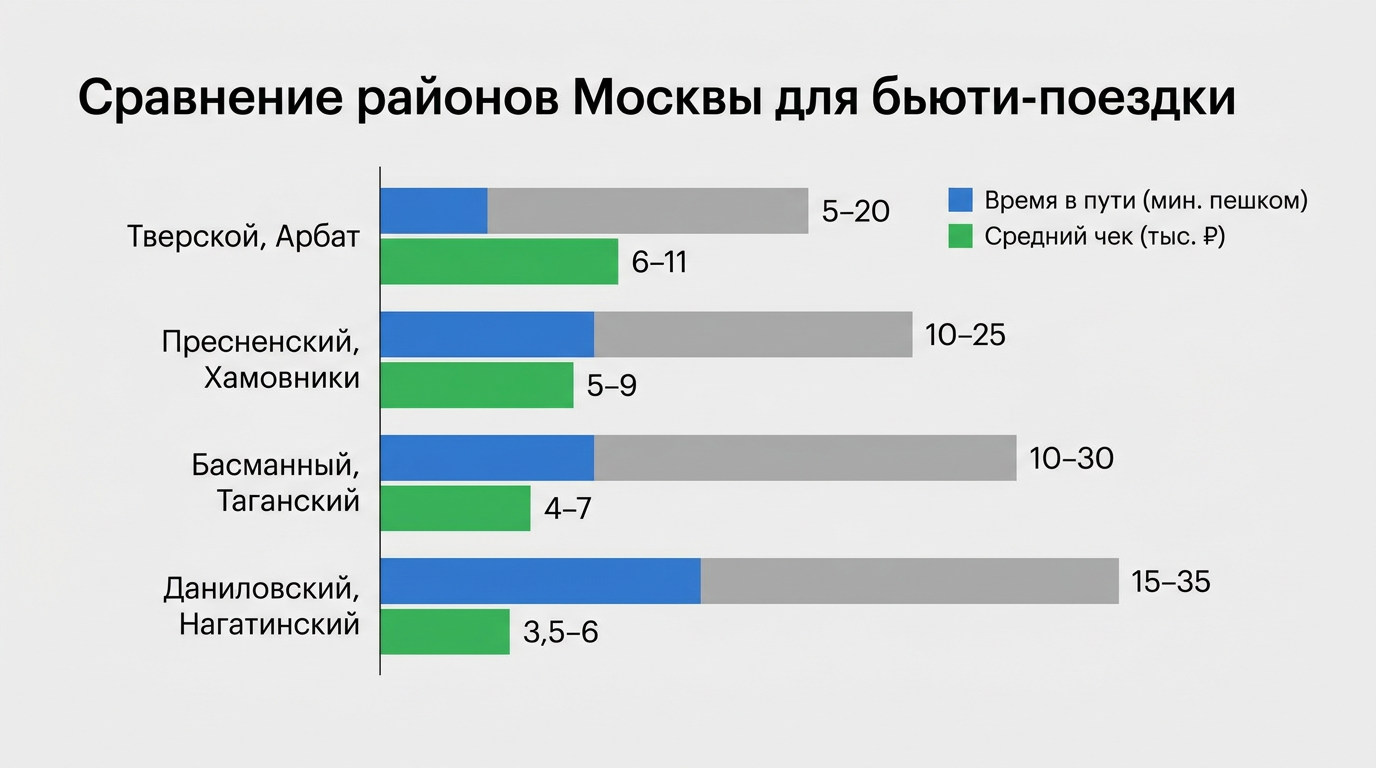 Сравнение районов Москвы